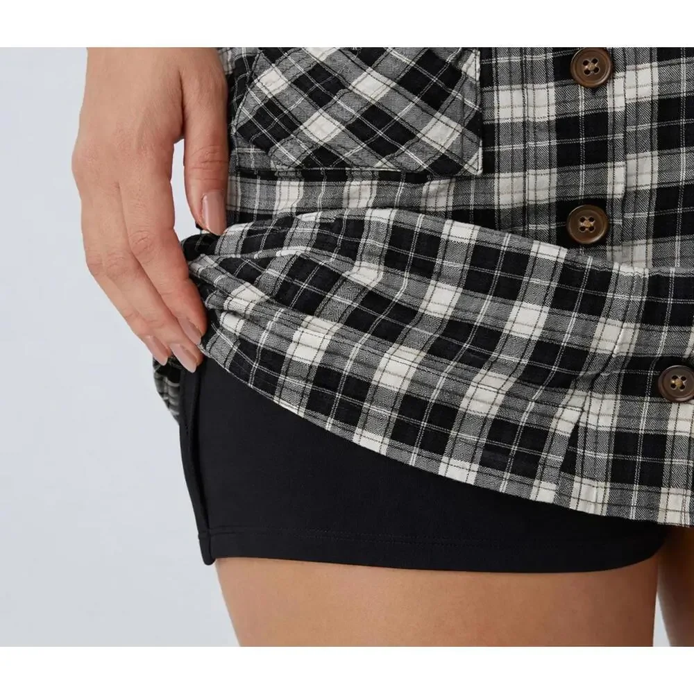 NWT Halara High Waisted Pocket Zipper 2-in-1 Mini Casual Skirt Size Small - Picture 4 of 10